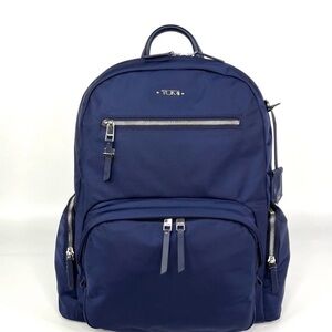 TUMI Voyageur Caren Essential Laptop Backpack Ultramarine Blue Women Travel Bag